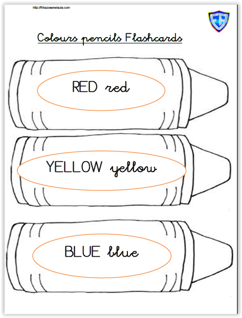 Colours pencils Flashcards